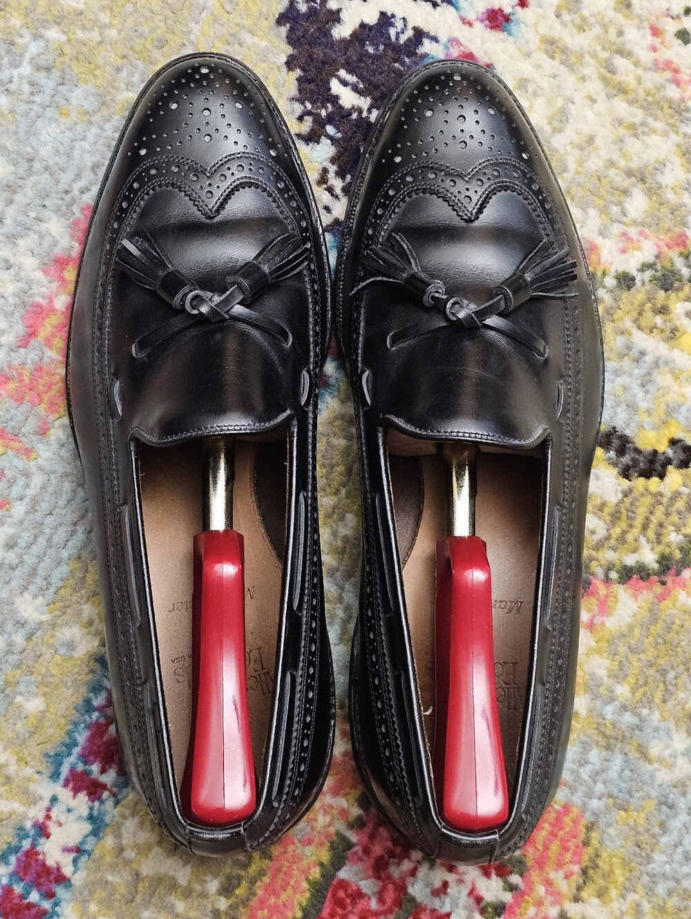 Allen Edmonds Manchester Shoes Mens Size 9 1/2 D Tassel Loafers Dress Shoes - Picture 9 of 14